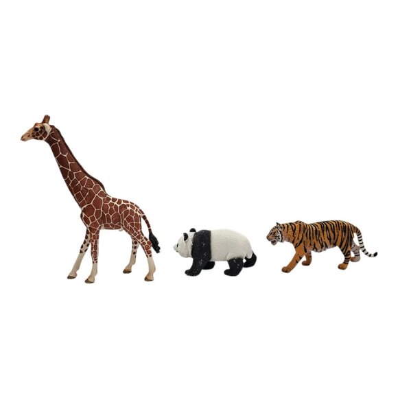 Schleich Giraffe Giant Panda Tiger Wild Life Figures Hand Painted Realistic Toys - Picture 5 of 12